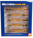 HO Scale Walthers MainLine 910-55667 Black & White  logo TTX DTTX 741228 Thrall 5-Unit Rebuilt 40' Well Car