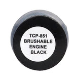 Tru-Color TCP-851 Flat Engine Black 1 oz Paint Bottle