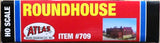 HO Scale Atlas 709 3-Stall Roundhouse Building Kit