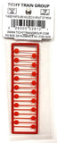 N Scale Tichy Train Group 2612 Modern Red Stop Signs pkg (18)