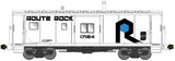 N Scale Bluford Shops 44301 Rock Island #17112 International Bay Window Caboose