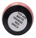 Tru-Color TCP-426 Matte Orange/Red Brick 1 oz Paint Bottle