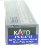 N Scale Kato 176-6037-LS/Lok Sound Amtrak 108 Phase VI 50th Anniversary P42