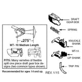 N Scale Micro Trains 00130013 Unassembled Medium T Shank Coupler Conversion 2 pr