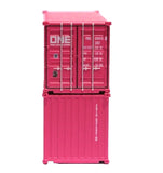 N Scale Jacksonville Terminal 205366 ONE (FBIU) Pink 20' Corrugated Container
