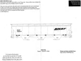 HO Scale Microscale 87-1288 BNSF Swoosh Wedge Freight Cars Decal Set