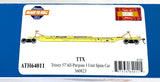 HO Scale Athearn 64011 TTX 360823 57' All Purpose 3 unit Spine Car