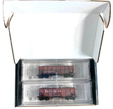 N Scale Micro Trains 983 05 089 Burlington CB&Q 33' Rib Side 2-Bay Hopper 2-Pack