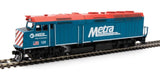 HO Scale Walthers MainLine 910-19473 Chicago Metra 129 F40PH ESU DCC/Sound