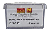 Share N Micro Trains 10200851 Burlington Northern Honoring Mergers of Class 1 Boxcar