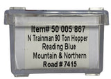 N Scale Atlas 50005867 Reading & Northern 7415 90-Ton 3-Bay Hopper /coal load