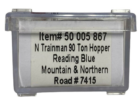 N Scale Atlas 50005867 Reading & Northern 7415 90-Ton 3-Bay Hopper /coal load