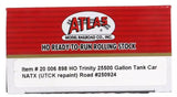 HO Scale Atlas 20006898 NATX 250924 UTCK Repaint Trinity 25,500-Gallon Tank Car