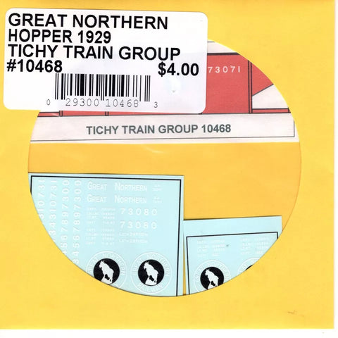 Share HO Scale Tichy Train 10468 GN Great Northern Hopper 1929 Decal Set