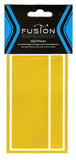 HO Scale Fusion Graphics FY4-87 Freight Bright Yellow Consistently Wide Stripes