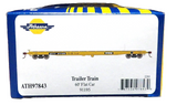 HO Scale Athearn 97843 Trailer Train Yellow TTX HTTX 91195 60' Flat Car