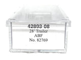 N Scale Trainworx 42893-08 ABF Freight 28' Pup Van Trailer with Converter Dolly