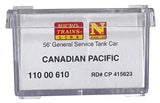 N Scale Micro Trains 110 00 610 Canadian Pacific CP 415623 56' Tank Car