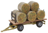 HO Scale Walthers SceneMaster 949-4192 Hay Trailer with Load