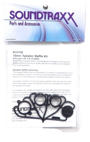SoundTraxx 810108 15mm Speaker Baffle/Enclosure Kit