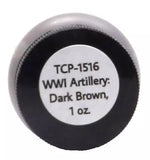 Tru-Color TCP-1516 WWI Artillery Dark Brown 1 oz Paint Bottle