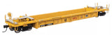 HO Scale Walthers MainLine 910-8432 Red TTX & Next Load Any Road logos w/yellow conspicuity stripes TTX DTTX 53023 Thrall Rebuilt 40' Well Car