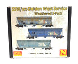 N Scale Micro Trains 98305092 SSW ex-Golden West 3-Bay Covered Hoppers 3-Pack