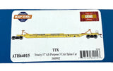 HO Scale Athearn 64015 TTX 360982 57' All Purpose 3 unit Spine Car