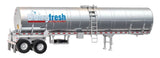 HO Scale Walthers SceneMaster 949-12353 Dairy Fresh Milk Food Grade Tank Trailer