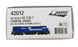 HO Scale Rapido 42012 Conrail 6608 GE C30-7 DCC Ready