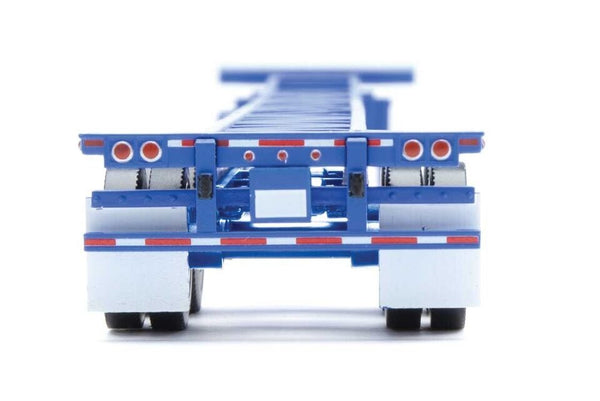 HO Scale Walthers SceneMaster 949-4601 Blue 53' Container Chassis 2-Pa ...