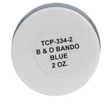 Tru-Color TCP-334-2 B&O Baltimore & Ohio Bando Blue 2 oz Paint Bottle
