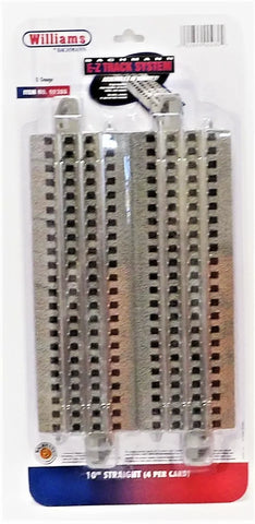 O Scale Bachmann/Williams 280 3-Rail 10" Straight E-Z Track (4) pcs