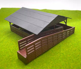 HO Scale Rock Island Hobby 42100 Pre-Built Railside Animal Shed Cattle Pen