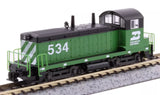 N Scale Kato 176-4377 Burlington Northern BN 534 EMD NW2 DCC Ready