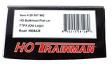 HO Scale Atlas Trainman 20007962 Trailer Train TTPX 804426 62' Bulkhead Flatcar