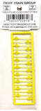 N Scale Tichy Train Group 2618 Yellow Written Warning Signs pkg (18)