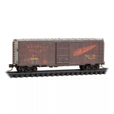 N Scale Micro Trains 98305087 Weathered Western Pacific WP 40' Boxcar 2-Pack