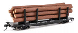 Walthers MainLine 910-50908 Northern Pacific NP 120204 45' Logging Flatcar