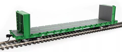 HO Walthers 910-5861 Burlington Northern BN 616033 60' PS Bulkhead Flatcar