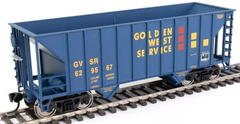 Walthers MainLine 910-56605 Golden West GVSR 629567 34' 100-Ton 2-Bay Hopper