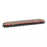 N Scale Micro Trains 134 00 021 BNSF 585033 60’ Thrall flat car
