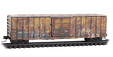 N Scale Micro Trains 02544196 Weathered Sabine River ex-Cadiz 50' Boxcar
