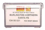 N Scale Micro Trains 134 00 021 BNSF 585033 60’ Thrall flat car