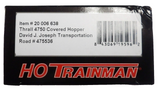 HO Scale Atlas 20006638 DTJX 475536 Thrall 3-Bay Covered Hopper