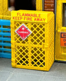 HO Scale ScaleSigns.com 1505 Flammable Keep Fire Away Cage w/Tanks-Bottles