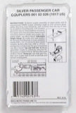 N Scale Micro Trains 102026 Silver Passenger Car Couplers 2 pr