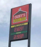HO Scale ScaleSigns.com 1112c Casey's General Store/Gas Station Street Sign