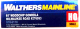 HO Walthers MainLine 910-6118 Milwaukee Road MILW 276093 61' Wood Chip Gondola