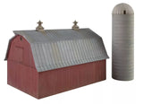 N Scale Walthers Cornerstone 933-3892 Meadowhead Barn and Silo Kit